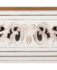 Cassettiera Alexandra House Living Bianco Legno di abete Legno MDF 38 x 76 x 86 cm