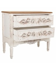 Cassettiera Alexandra House Living Bianco Legno di abete Legno MDF 38 x 76 x 86 cm