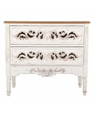 Cassettiera Alexandra House Living Bianco Legno di abete Legno MDF 38 x 76 x 86 cm