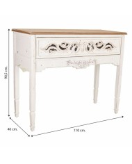 Ingresso con Cassetti Alexandra House Living Bianco 46 x 90 x 110 cm Ingresso con Cassetti Alexandra House Living Bianco 46 x 90 x 110 cm