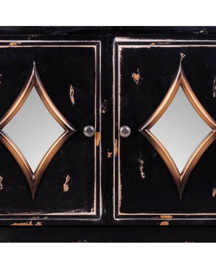 Ingresso Alexandra House Living Nero 36 x 88 x 80 cm