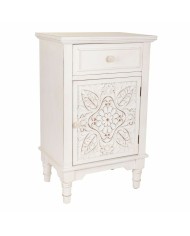 Comodino Alexandra House Living Bianco 32 x 74 x 46 cm Comodino Alexandra House Living Bianco 32 x 74 x 46 cm