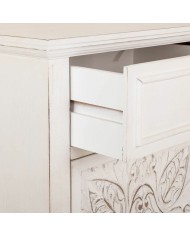 Comodino Alexandra House Living Bianco 32 x 74 x 46 cm Comodino Alexandra House Living Bianco 32 x 74 x 46 cm