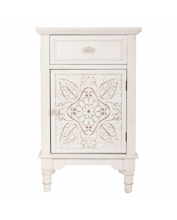 Comodino Alexandra House Living Bianco 32 x 74 x 46 cm Comodino Alexandra House Living Bianco 32 x 74 x 46 cm