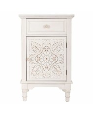 Comodino Alexandra House Living Bianco 32 x 74 x 46 cm Comodino Alexandra House Living Bianco 32 x 74 x 46 cm