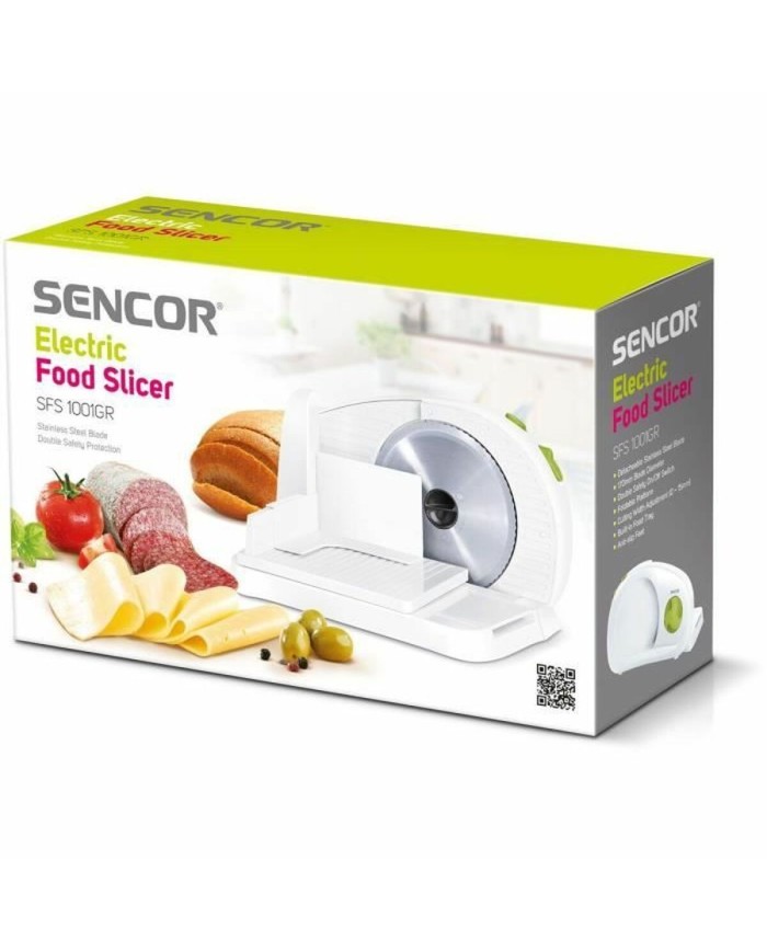 Affettatrici Sencor SFS 1001GR Bianco Verde 100 W