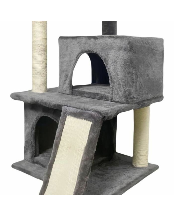 Tiragraffi per Gatti FLOPI Dark Grigio Stoffa Legno (1 Unità)