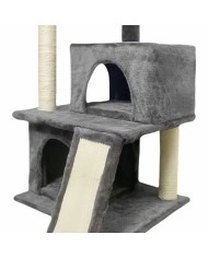 Tiragraffi per Gatti FLOPI Dark Grigio Stoffa Legno (1 Unità)