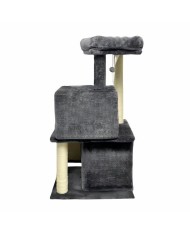 Tiragraffi per Gatti FLOPI Dark Grigio Stoffa Legno (1 Unità)