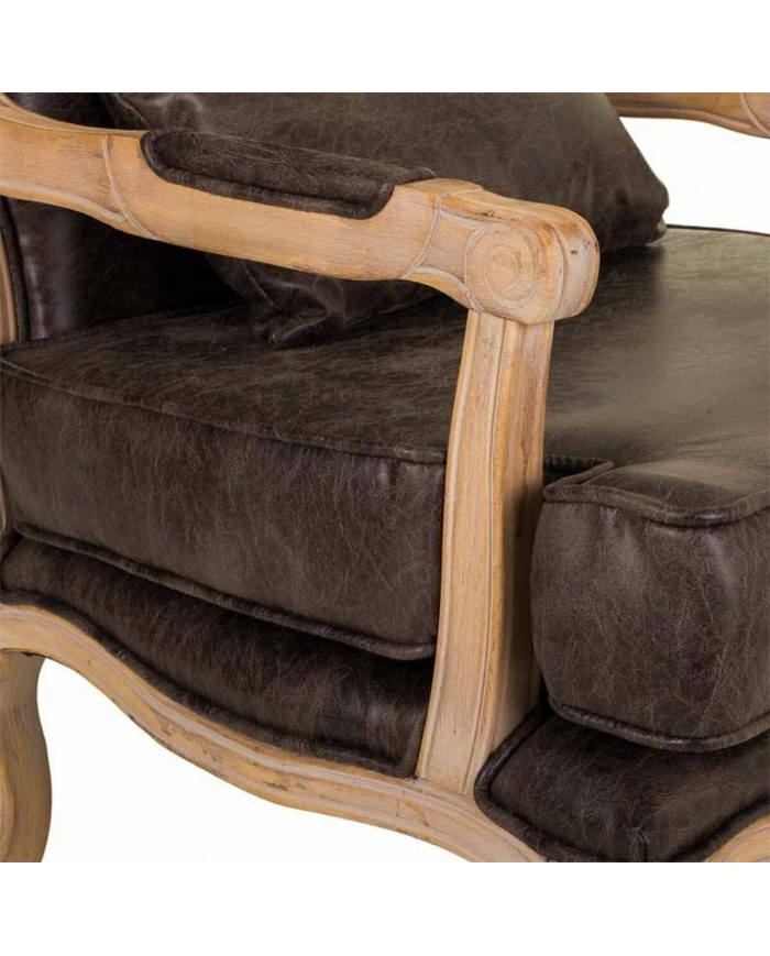 Poltrona Alexandra House Living Marrone 72 x 92 x 64 cm