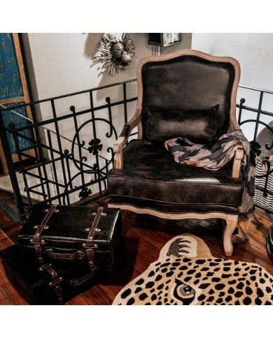 Poltrona Alexandra House Living Marrone 72 x 92 x 64 cm