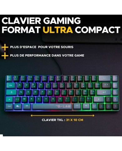 Tastiera e Mouse The G-Lab COMBO-HYDROGEN