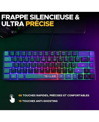 Tastiera e Mouse The G-Lab COMBO-HYDROGEN