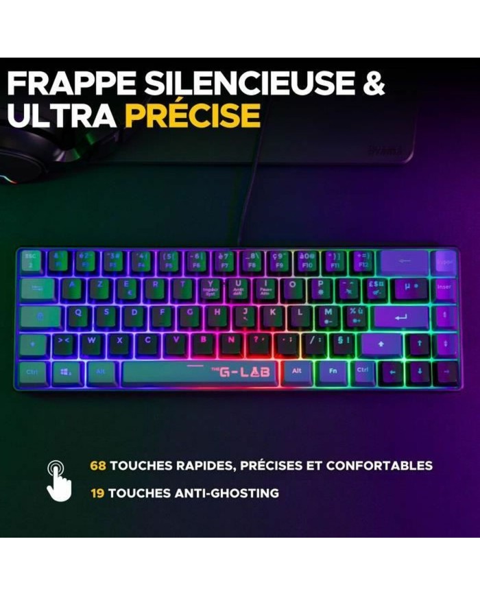 Tastiera e Mouse The G-Lab COMBO-HYDROGEN Tastiera e Mouse The G-Lab COMBO-HYDROGEN