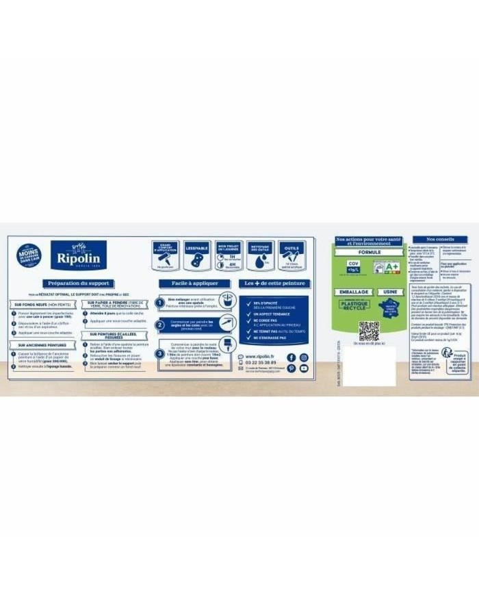 Vernice di Fondo Ripolin Vert 2,5 L Mat