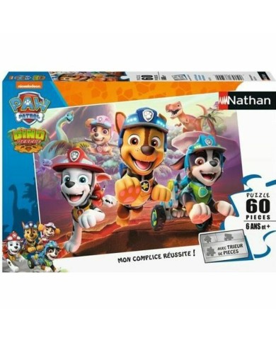 Puzzle Nathan Paw Patrol to the rescue of the dinosaurs 60 Pezzi Puzzle Nathan Paw Patrol to the rescue of the dinosaurs 60 Pezzi