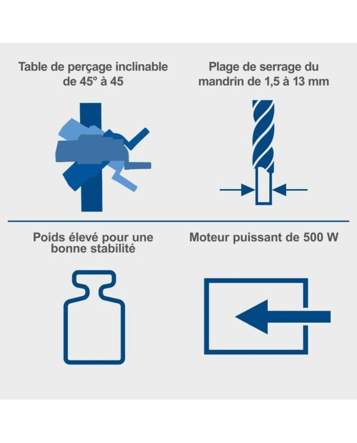 Trapano a colonna Scheppach DP16VLS 500 W