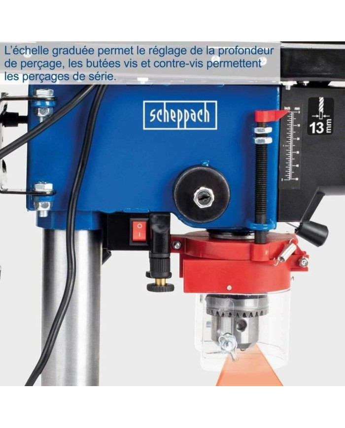 Trapano a colonna Scheppach DP16VLS 500 W