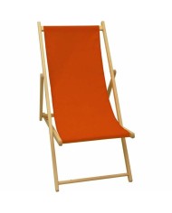 Lettino Jardin Prive Marrone Rosso 132 x 55 x 35 cm Legno