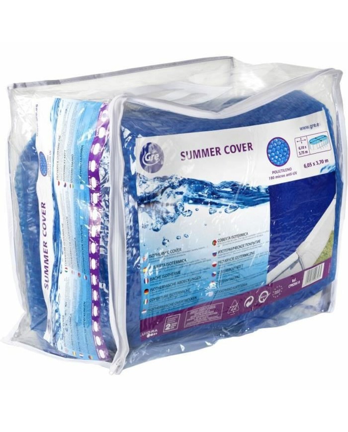 Copertura per piscina Gre CPROV610 Polietilene Azzurro Copertura per piscina Gre CPROV610 Polietilene Azzurro