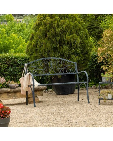 Panca Alexandra House Living Grigio Ferro 53 x 91 x 153 cm