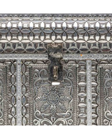 Scatola-Portagioie Alexandra House Living Argentato Alluminio Legno MDF 20 x 25 x 30 cm Scatola-Portagioie Alexandra House Living Argentato Alluminio Legno MDF 20 x 25 x 30 cm