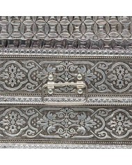 Scatola-Portagioie Alexandra House Living Argentato Alluminio Legno MDF 20 x 25 x 30 cm