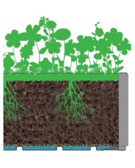 Vaso Starwax Nero Rettangolare 80 cm Vaso Starwax Nero Rettangolare 80 cm