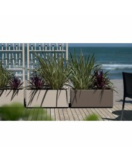 Vaso Starwax Nero Rettangolare 80 cm Vaso Starwax Nero Rettangolare 80 cm