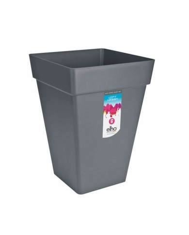 Vaso Elho Antracite polipropilene Plastica Quadrato Moderno 37 cm Vaso Elho Antracite polipropilene Plastica Quadrato Moderno 37 cm