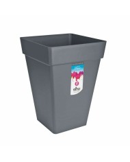 Vaso Elho Antracite polipropilene Plastica Quadrato Moderno 37 cm Vaso Elho Antracite polipropilene Plastica Quadrato Moderno 37 cm