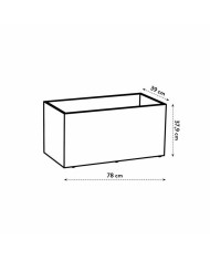 Vaso Elho 79 x 35 x 39 cm Plastica Moderno