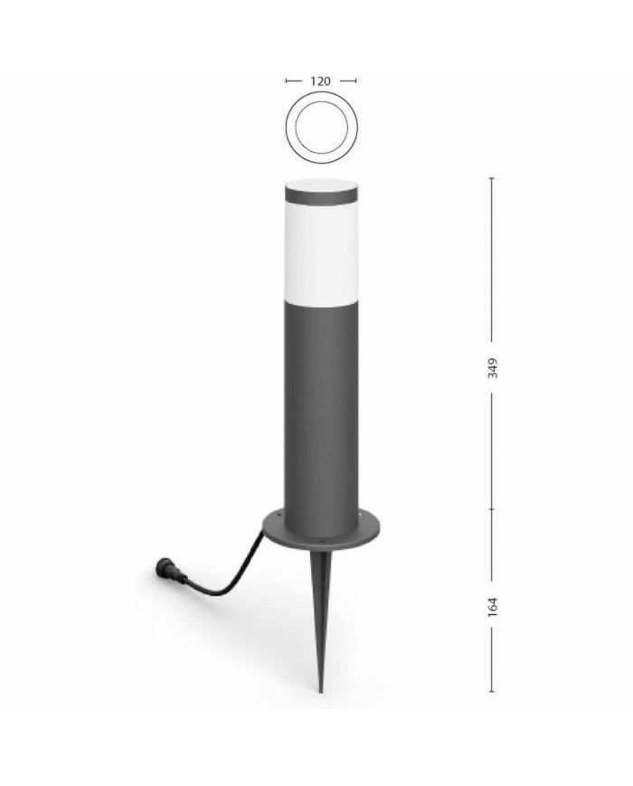 Lampada Philips Grigio 220-240 V Bianco Caldo 600 lm