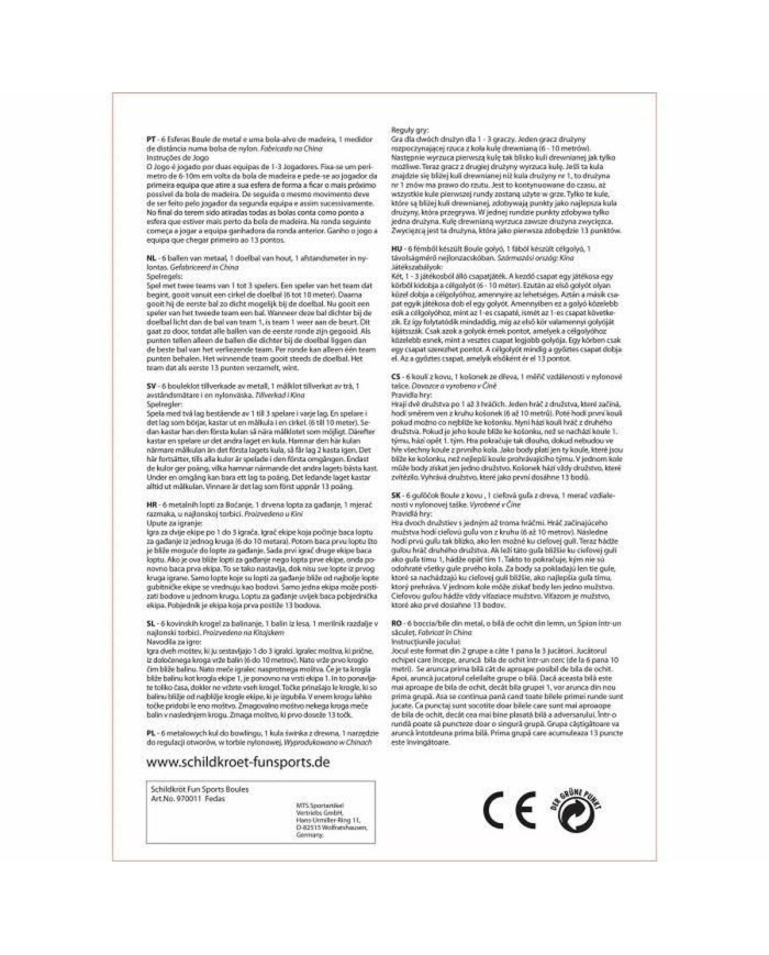 Gioco di Bocce Schildkröt