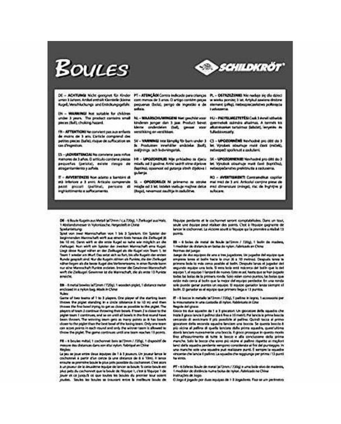 Gioco di Bocce Schildkröt