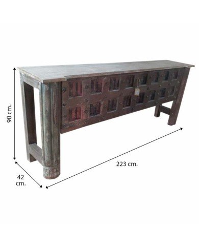 Credenza Alexandra House Living Marrone Acacia Legno di mango 42 x 90 x 223 cm Credenza Alexandra House Living Marrone Acacia Legno di mango 42 x 90 x 223 cm