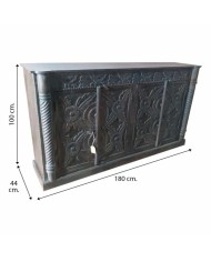 Credenza Alexandra House Living Marrone Acacia Legno di mango 44 x 100 x 180 cm