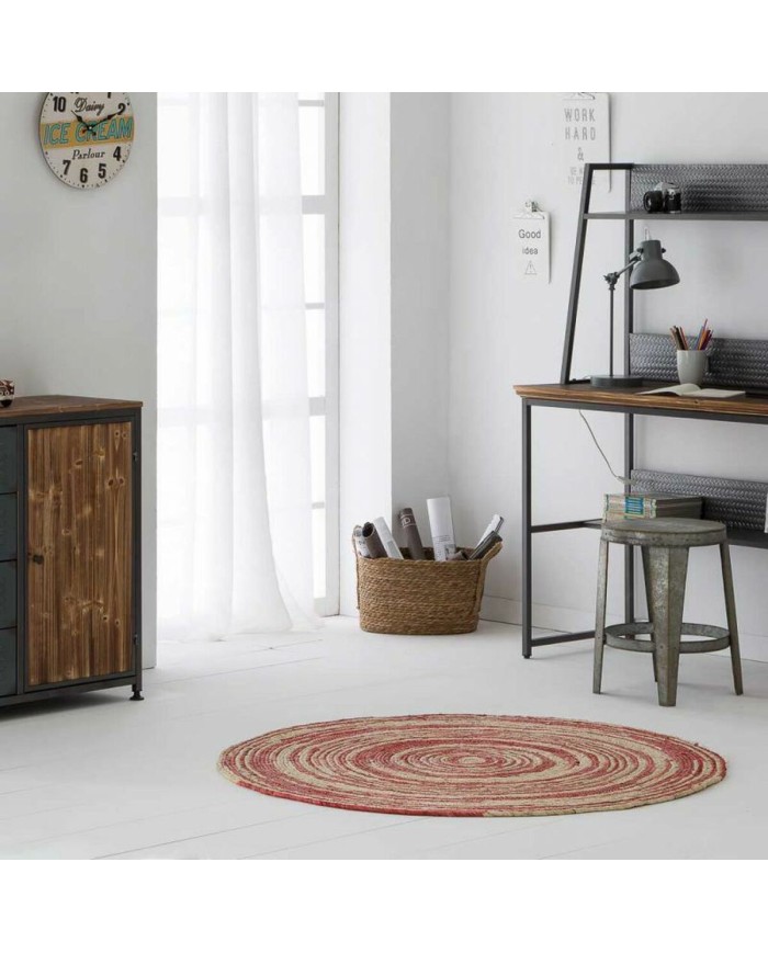 Tappeto Alexandra House Living Marrone Fibra naturale 120 x 120 cm Circolare