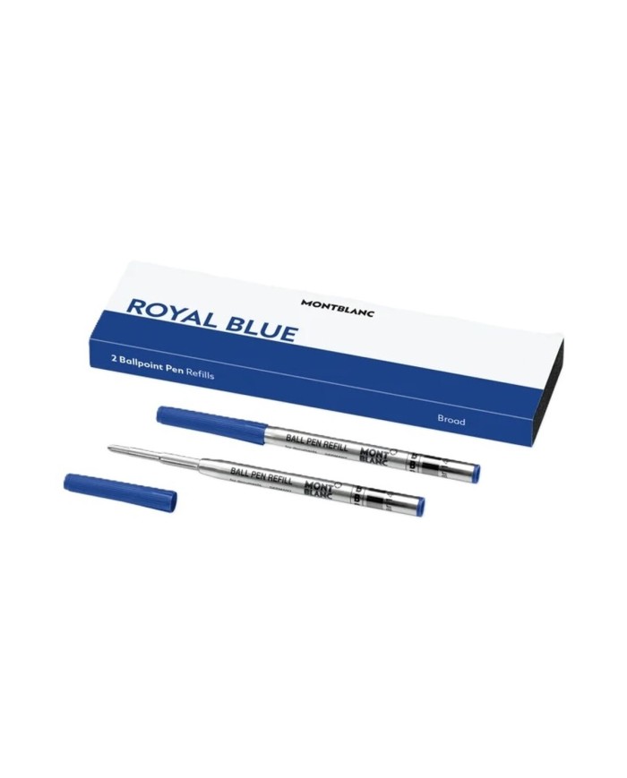 Cartuccia di ricambio per penna Montblanc ROYAL BLUE - REFILLS BALL PEN - BROAD - 2 PCS Azzurro 2 Unità