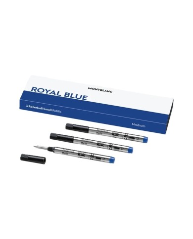 Cartuccia di ricambio per penna Montblanc ROYAL BLUE Azzurro (3 Unità)