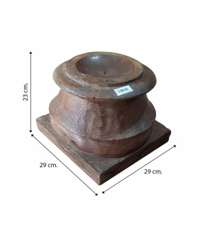 Candelabro Alexandra House Living Marrone Acacia Legno di mango 29 x 23 x 29 cm Candelabro Alexandra House Living Marrone Acacia Legno di mango 29 x 23 x 29 cm