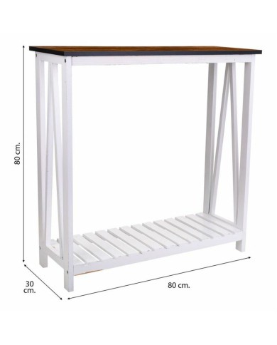 Ingresso Alexandra House Living Bianco 30 x 80 x 80 cm Ingresso Alexandra House Living Bianco 30 x 80 x 80 cm