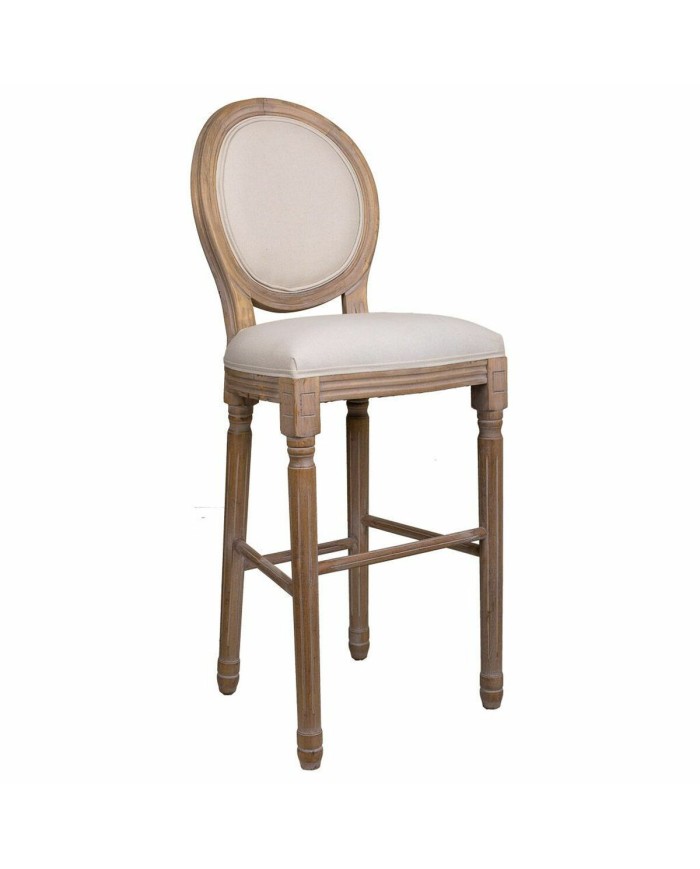 Sgabello Alexandra House Living Crema Gomma Legno 46 x 116 x 52 cm