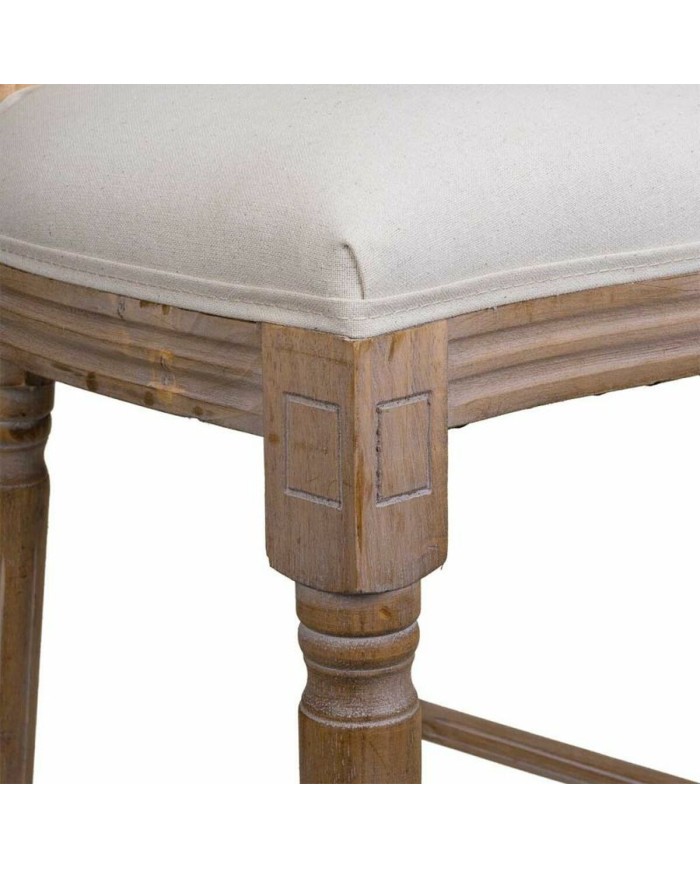 Sgabello Alexandra House Living Crema Gomma Legno 46 x 116 x 52 cm