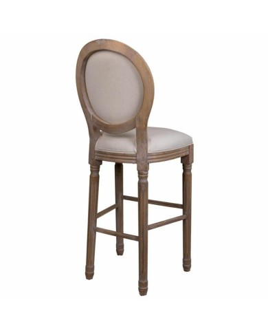 Sgabello Alexandra House Living Crema Gomma Legno 46 x 116 x 52 cm