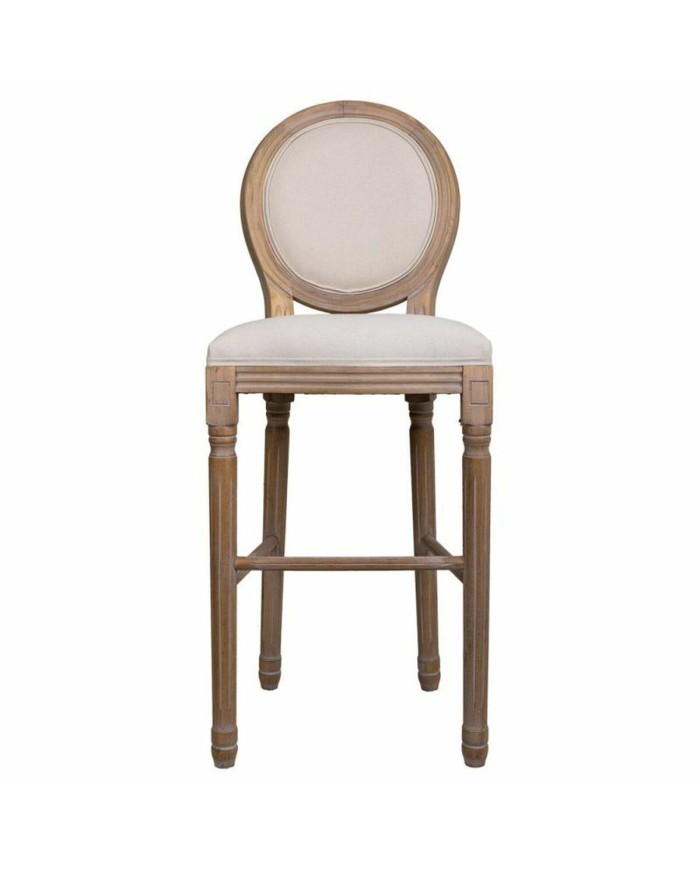 Sgabello Alexandra House Living Crema Gomma Legno 46 x 116 x 52 cm