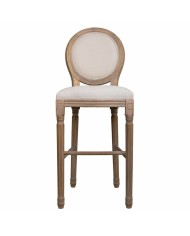 Sgabello Alexandra House Living Crema Gomma Legno 46 x 116 x 52 cm