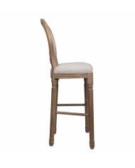 Sgabello Alexandra House Living Crema Gomma Legno 46 x 116 x 52 cm