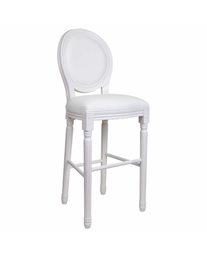 Sgabello Alexandra House Living Bianco Poliuretano 46 x 116 x 52 cm Sgabello Alexandra House Living Bianco Poliuretano 46 x 116 x 52 cm