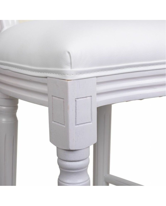 Sgabello Alexandra House Living Bianco Poliuretano 46 x 116 x 52 cm Sgabello Alexandra House Living Bianco Poliuretano 46 x 116 x 52 cm